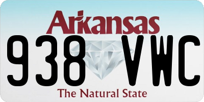 AR license plate 938VWC