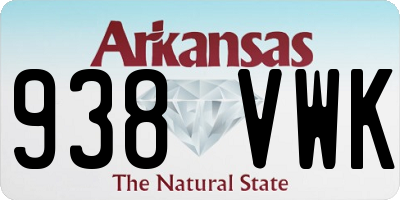 AR license plate 938VWK