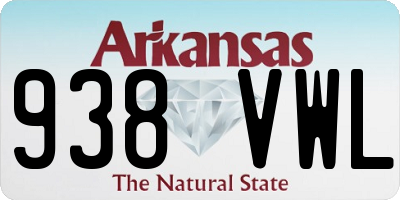 AR license plate 938VWL