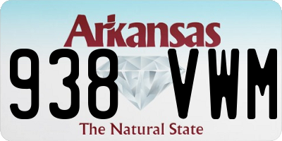 AR license plate 938VWM