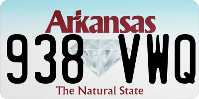 AR license plate 938VWQ