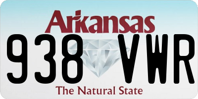 AR license plate 938VWR