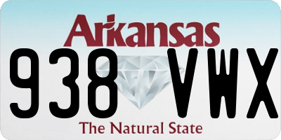 AR license plate 938VWX
