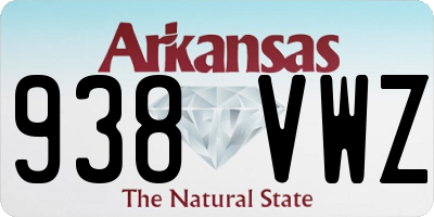 AR license plate 938VWZ