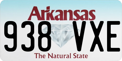 AR license plate 938VXE