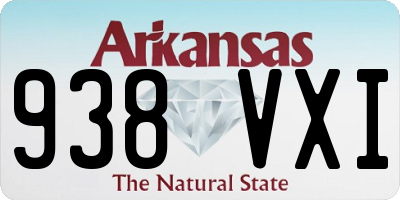 AR license plate 938VXI