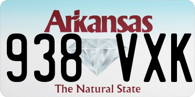 AR license plate 938VXK