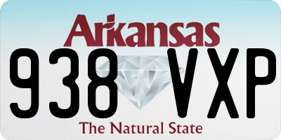 AR license plate 938VXP