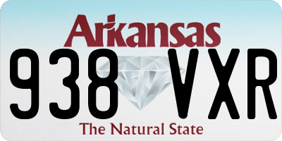 AR license plate 938VXR