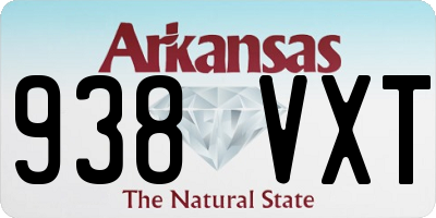 AR license plate 938VXT