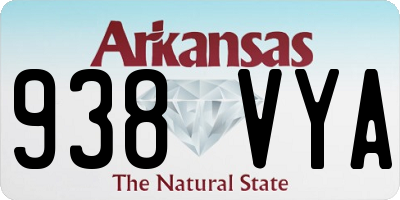 AR license plate 938VYA