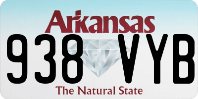 AR license plate 938VYB