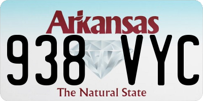 AR license plate 938VYC