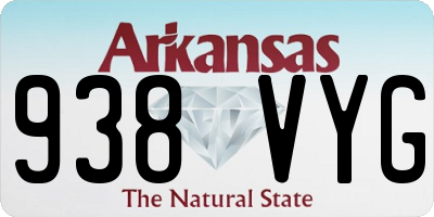 AR license plate 938VYG