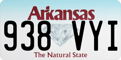AR license plate 938VYI