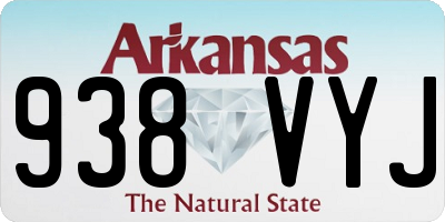 AR license plate 938VYJ