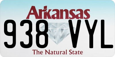 AR license plate 938VYL