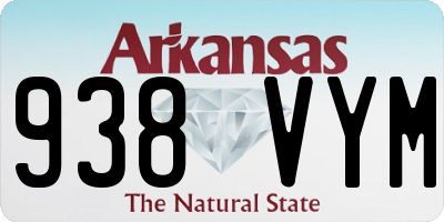 AR license plate 938VYM