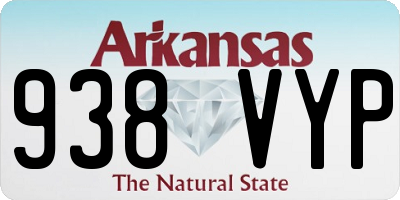 AR license plate 938VYP
