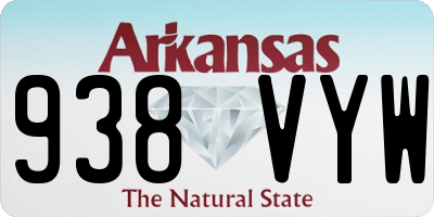 AR license plate 938VYW