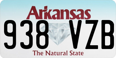 AR license plate 938VZB