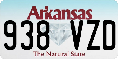 AR license plate 938VZD