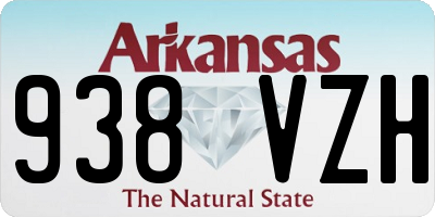 AR license plate 938VZH