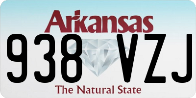 AR license plate 938VZJ