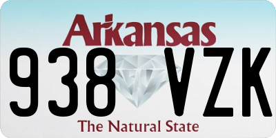 AR license plate 938VZK