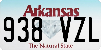 AR license plate 938VZL