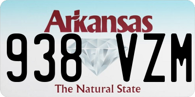 AR license plate 938VZM
