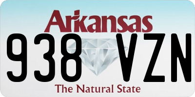 AR license plate 938VZN