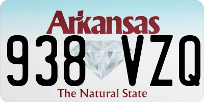 AR license plate 938VZQ
