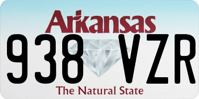 AR license plate 938VZR
