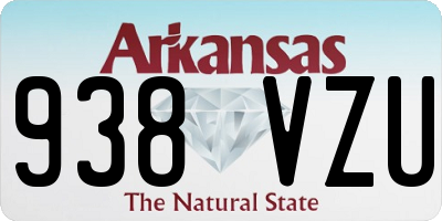 AR license plate 938VZU
