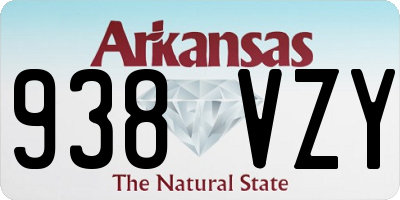 AR license plate 938VZY