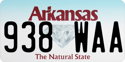 AR license plate 938WAA