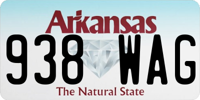 AR license plate 938WAG