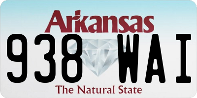 AR license plate 938WAI