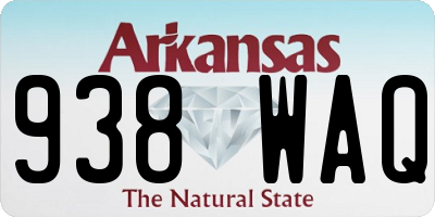 AR license plate 938WAQ
