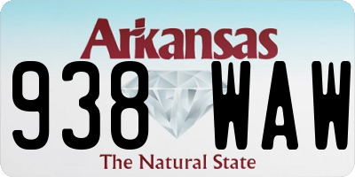 AR license plate 938WAW