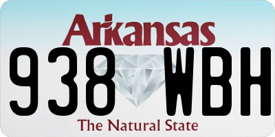 AR license plate 938WBH