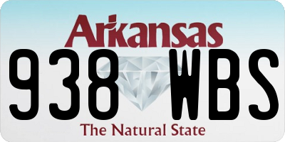 AR license plate 938WBS