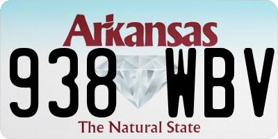 AR license plate 938WBV