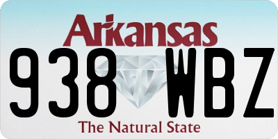 AR license plate 938WBZ