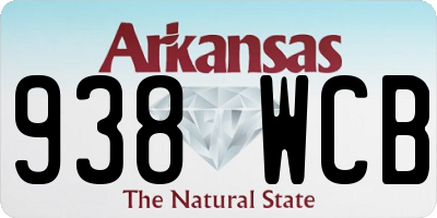 AR license plate 938WCB