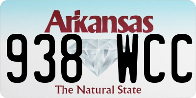 AR license plate 938WCC