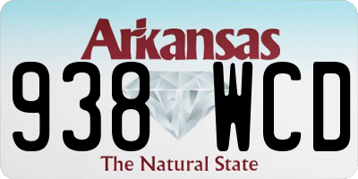AR license plate 938WCD