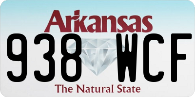 AR license plate 938WCF