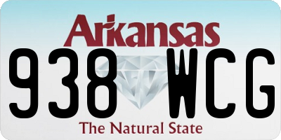 AR license plate 938WCG